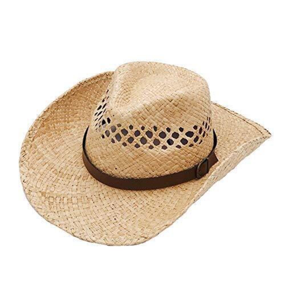 3022 & Western Style Cowboy/Cowgirl Straw Hat Natural76